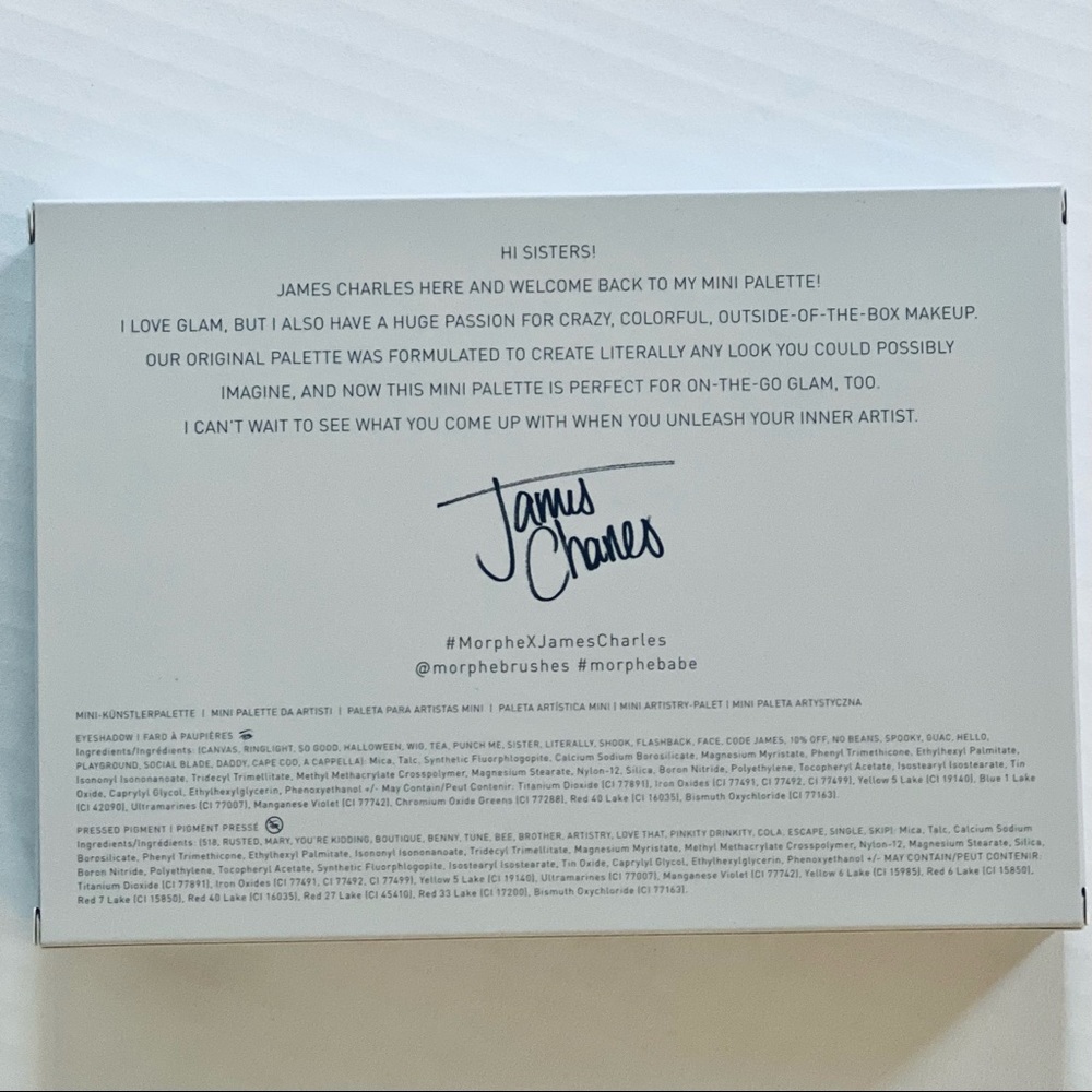 NWT Morphe X James Charles Mini Eyeshadow Palette - Picture 4 of 9